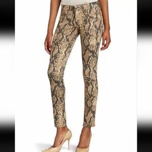 DL1961 Emma Slither Pant Snake Print Python Skinny Stretch 26 Classic Rockstar
